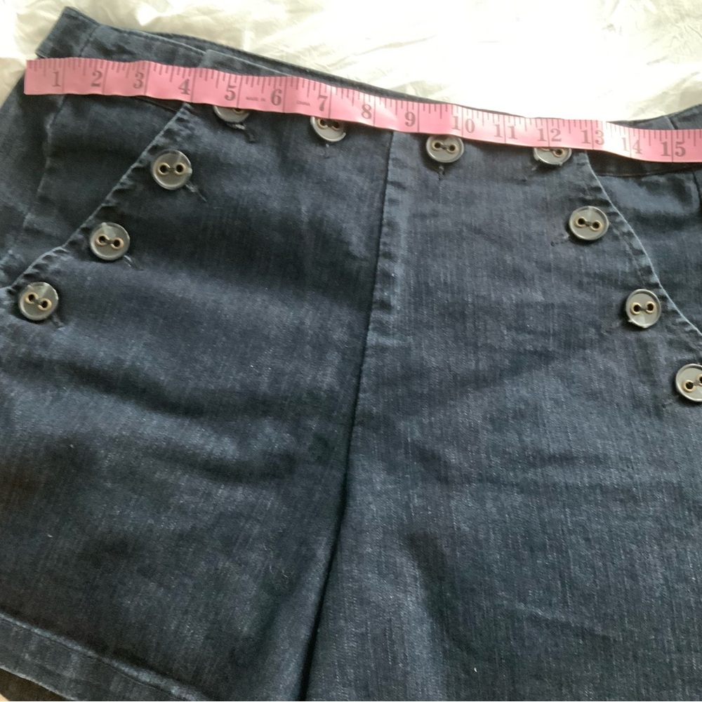 Willi Smith Denim Sailor Shorts Size 10 - Picture 7 of 8